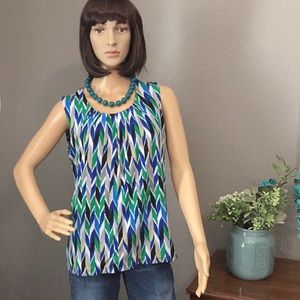 Colorful Kasper top.  Size Large